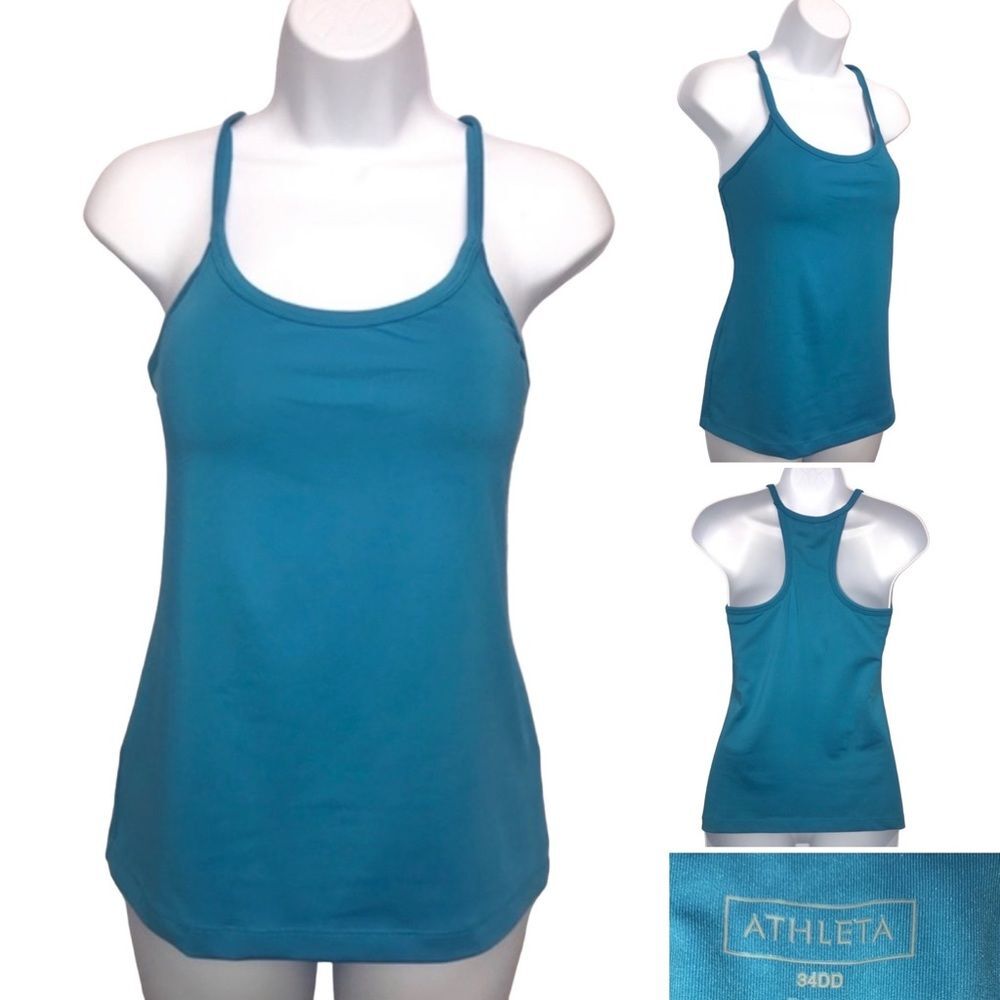 Athleta Built in Support Workout Activewear Tank Top Sz. S/M 34DD